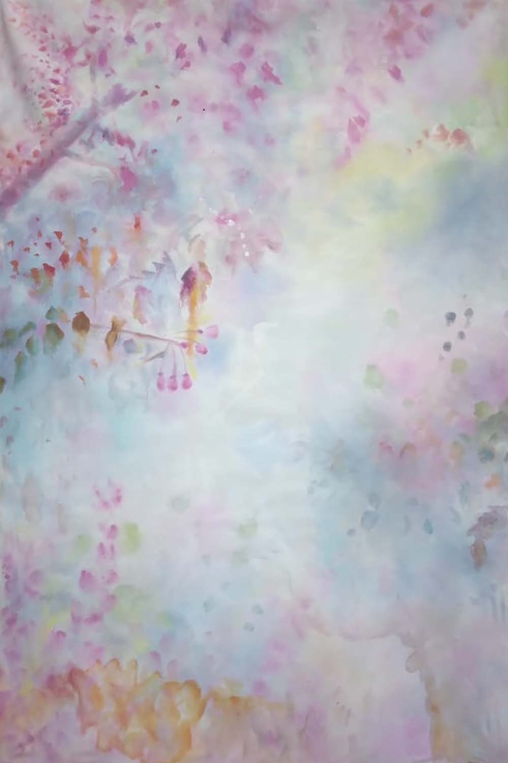 Canvas Autumn Abstract Painted Backdrop