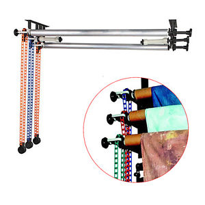 Background Support Stand for 3 Rollers Background Ceiling Photo Video Studio and Wall Mounting Manual Backdrop Roller System,Chain pully - Azuri Backdrops