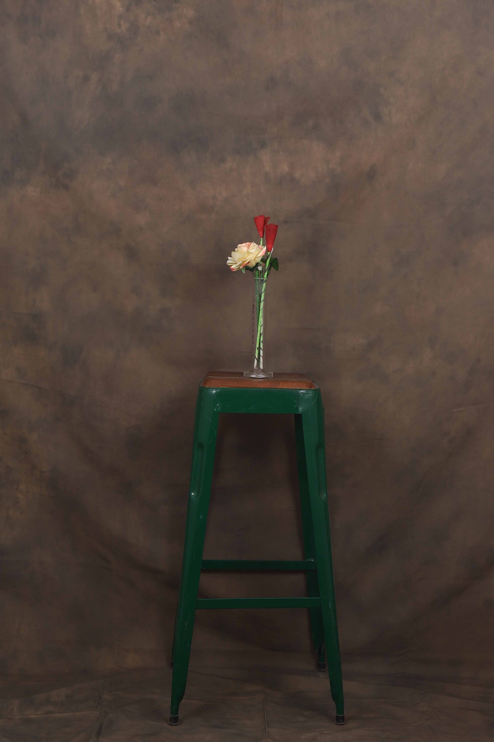 Rustic Brown Hand Painted Mottled Muslin Backdrop - Azuri Backdrops