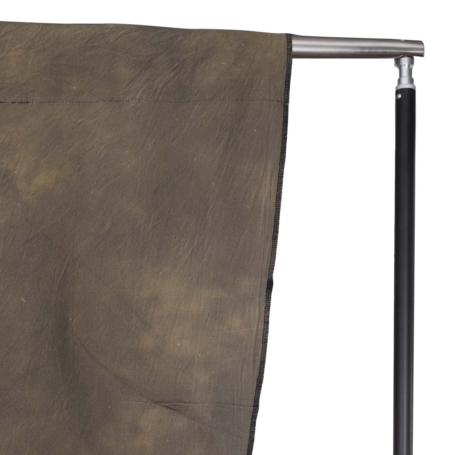 Light Brown Green Hand Painted Mottled Muslin Backdrop - Azuri Backdrops