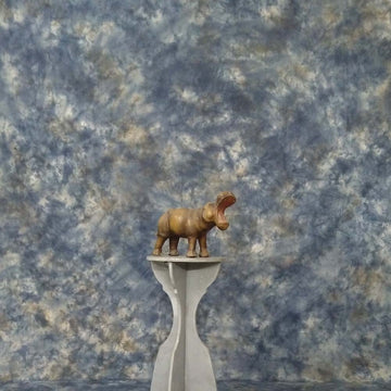 Blue Studio Mottled Muslin Backdrop - Azuri Backdrops