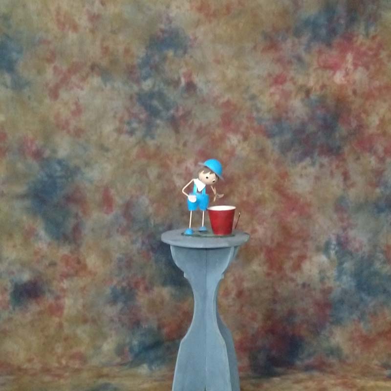 Galaxy Brown Light Blue Mottled Muslin Backdrop - Azuri Backdrops