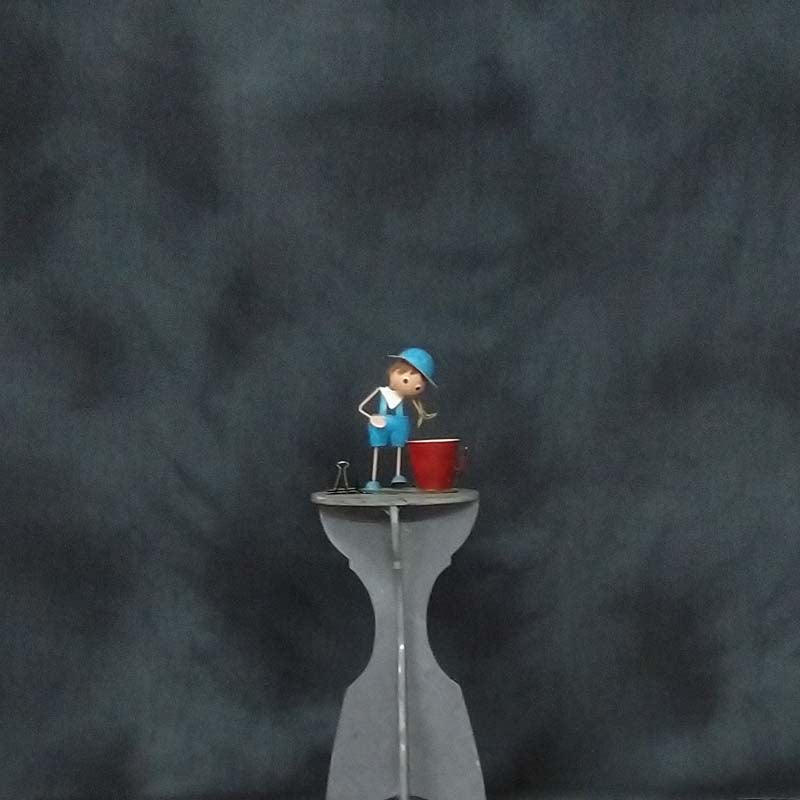 Midnight Mottled Muslin Backdrop - Azuri Backdrops