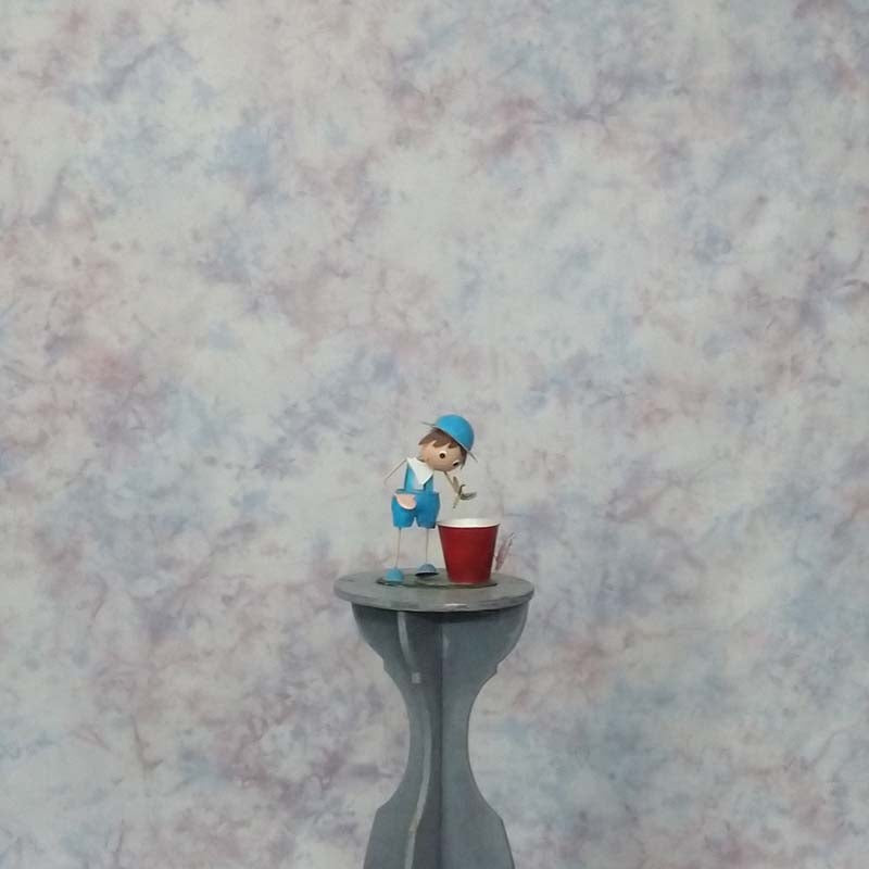 Blue Winter Crush Mottled Muslin Backdrop - Azuri Backdrops