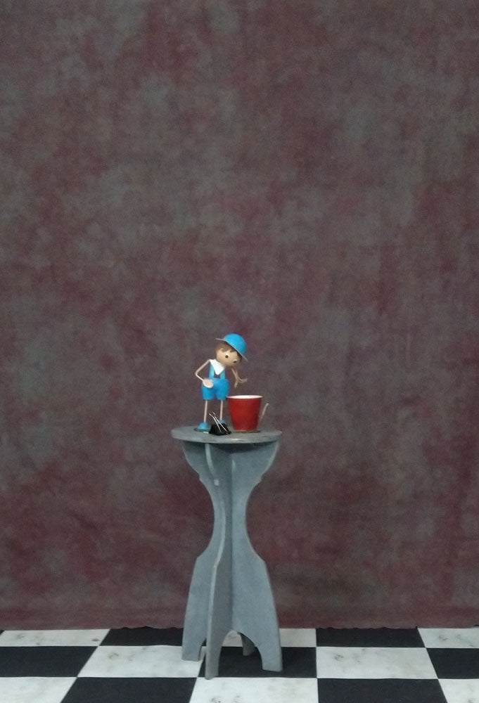 Rust Mottled Muslin Backdrop - Azuri Backdrops