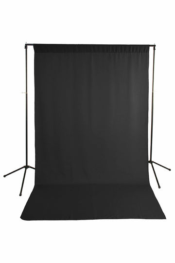 Black Solid Muslin Wrinkle Resistant Backdrop - Azuri Backdrops