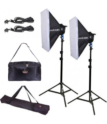 HARISON Trilux Mark II Double Kit Studio Lights - Azuri Backdrops