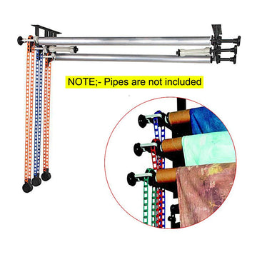 Background Support Stand for 3 Rollers Background Ceiling Photo Video Studio and Wall Mounting Manual Backdrop Roller System,Chain pully - Azuri Backdrops