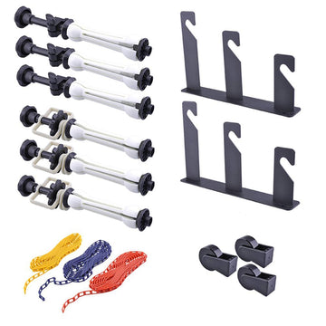 Background Support Stand for 3 Rollers Background Ceiling Photo Video Studio and Wall Mounting Manual Backdrop Roller System,Chain pully - Azuri Backdrops