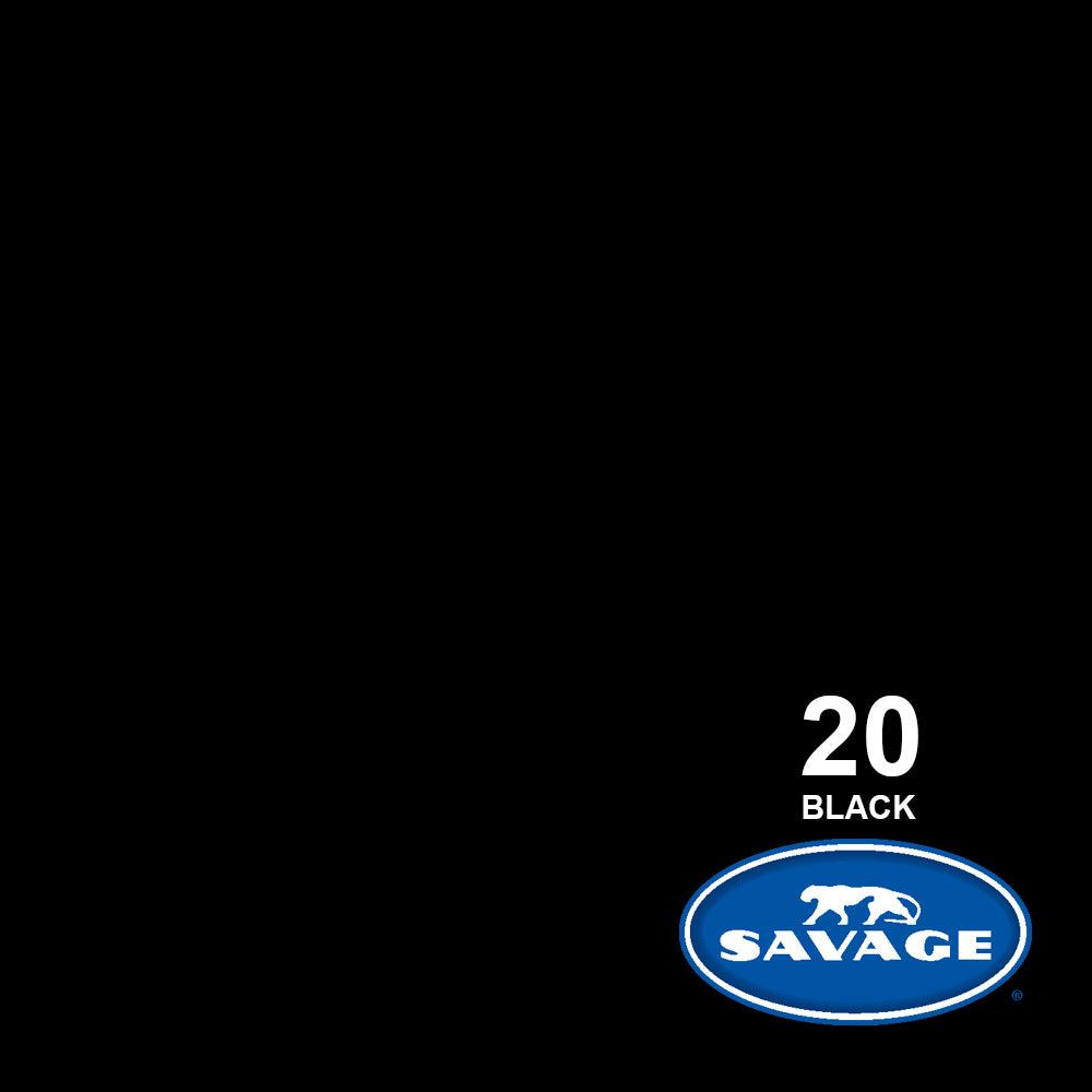 Savage Seamless Background Paper 20 Black