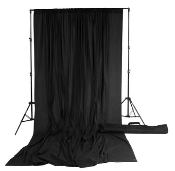 Black Solid Muslin Backdrop - Azuri Backdrops