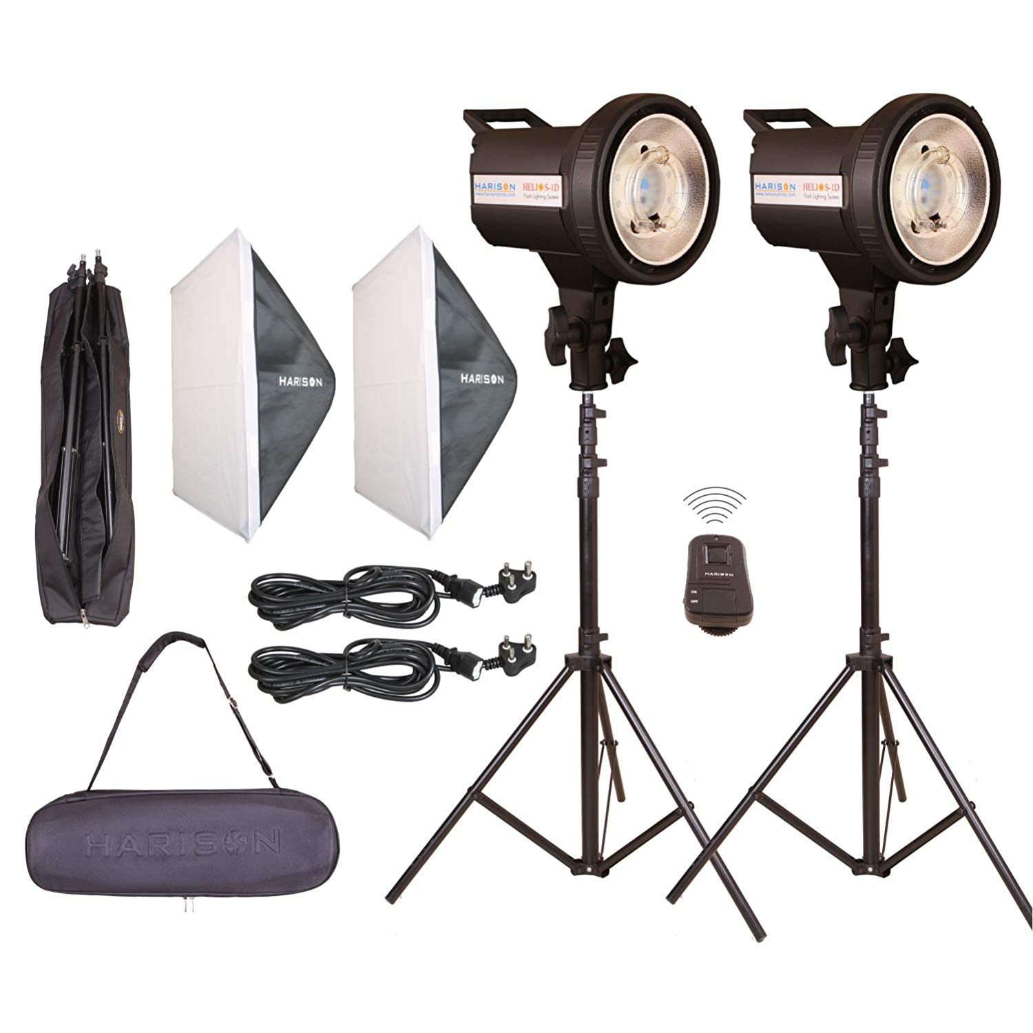 HARISON HELIOS-1D Double Kit Studio Lights - Azuri Backdrops