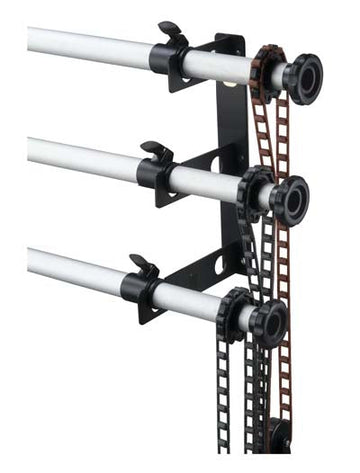 Background Support Stand for 3 Rollers Background Ceiling Photo Video Studio and Wall Mounting Manual Backdrop Roller System,Chain pully - Azuri Backdrops