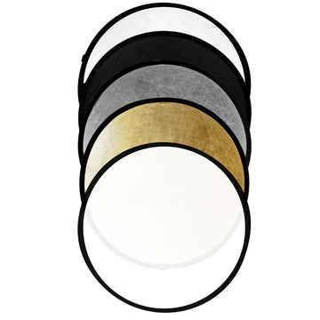 42 inch 5in1 Flexible Reflector ( silver, gold, black, white and translucent ) - Azuri Backdrops